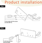 Dyson Hair Dryer Holder Wall Mounted, Hair Tool Organizer Self Adhesive Compatible with Blow Dryer Holder Aluminum HairDryer Holder Wall Mounted for Bathroom Black CHOCHOYAH