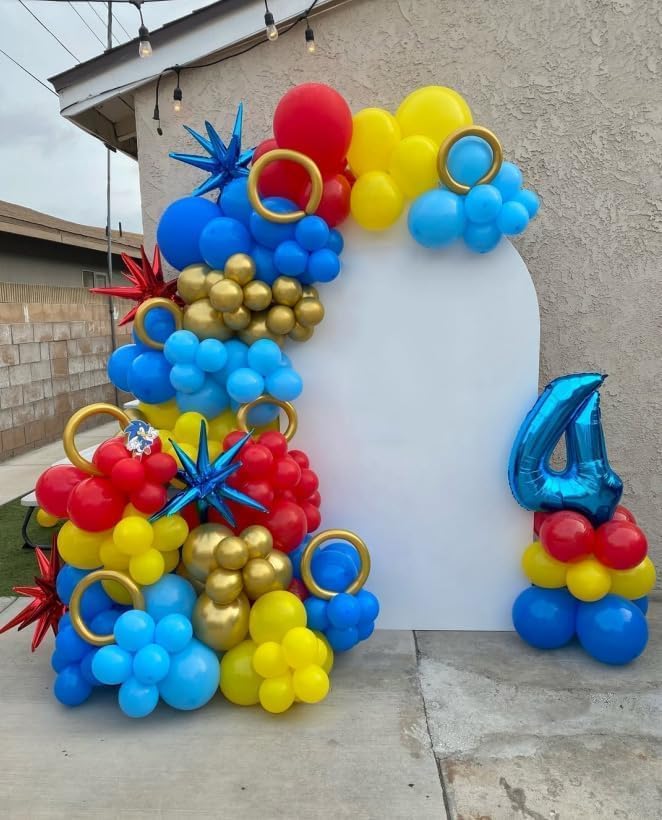 161Pcs Cartoon Balloon Garland Arch Kit - Image 4