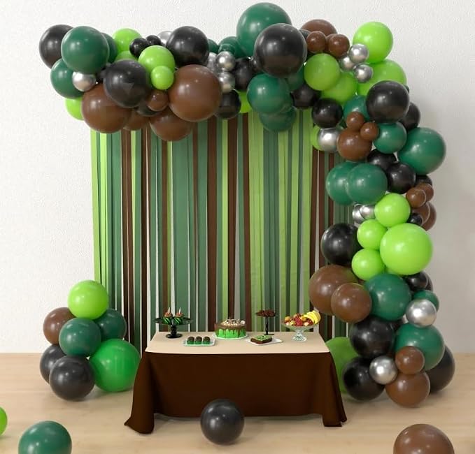 Paready Green and Brown Balloons - Image 6