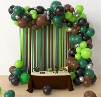Paready Green and Brown Balloons - Image 6