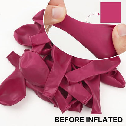 PartyWoo Hot Pink Balloons 50pcs Magenta Fuchsia Color 12 Inch | Balloons - Image 4