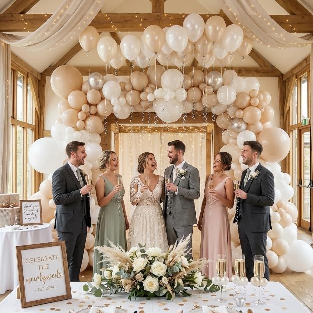 Pearl White Balloons - Image 8