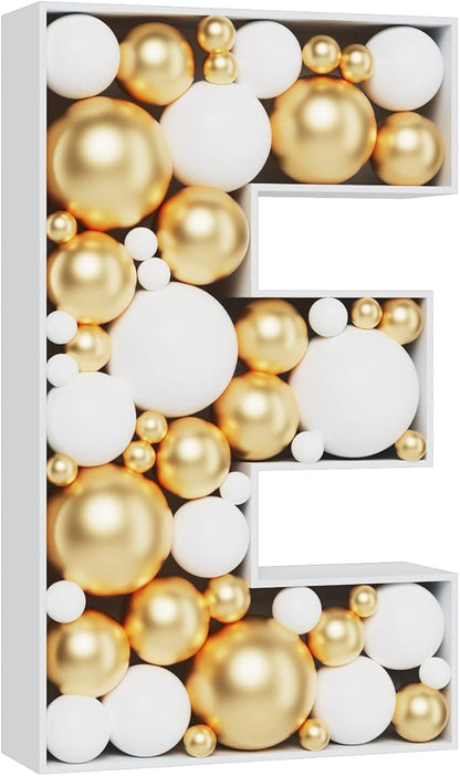 Marquee Letters 3FT Tall Mosaic Balloon Frame Pre-Cut Foam Board Letter E | by MEYSIMOON