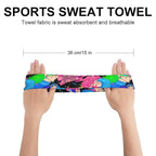 Anime Lesbian Lgbt Girl Pride Love Sweatbands Sports Headband for Men & Women Headband Outdoor