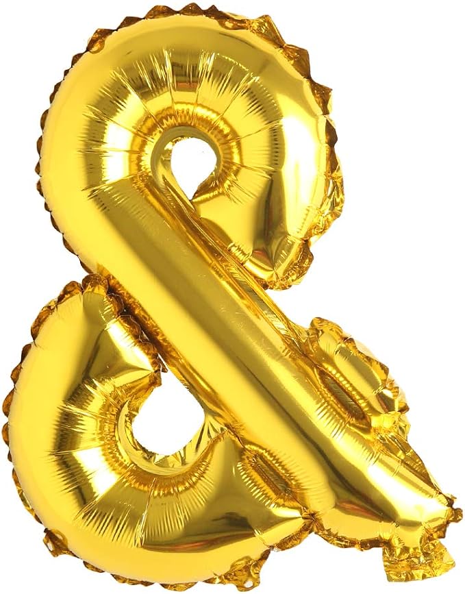 16" Alphabet Letter and Number Balloons Set Package, Aluminum Hanging Foil Film by RUIANSI