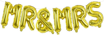 TONIFUL Mr&Mrs Letter Balloons by TONIFUL