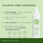 Honeybee Gardens Hair Spray Alcohol Free, Herbal Mint, 8.5 Fluid Ounce