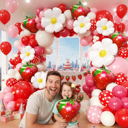 Strawberry Balloon Arch Kit 188Pcs - Image 8