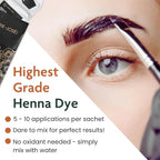 Marie-José & Co Henna Dye Set - Professional Henna Tint for Spot Coloring - Good for 50 Applications (Blond)