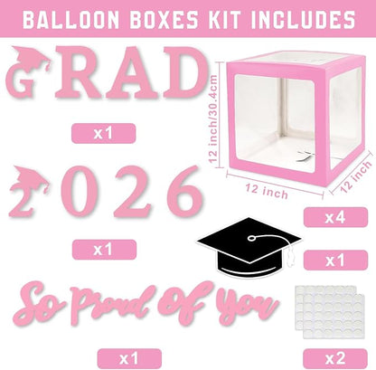 Pink Graduation Decorations Class of 2026 - Image 2