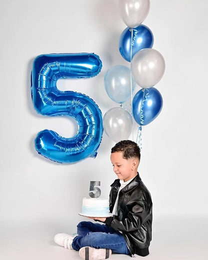 Numbers 14 Balloon 40Inch Blue Balloons - Image 3