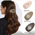 Flat Hair Clips for Women Girls, Matte Flat Claw Clips, Strong Styling Large Hair Clips for Thick Hair and Fine Hair,French Duckbill Hair Clip