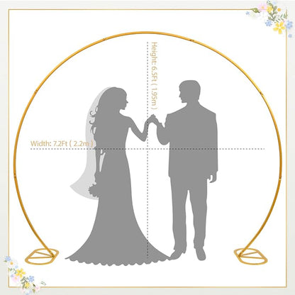 8ft Balloon Arch Stand, Round Backdrop Stand, Valentine's Day, Friends Gathering - Image 2