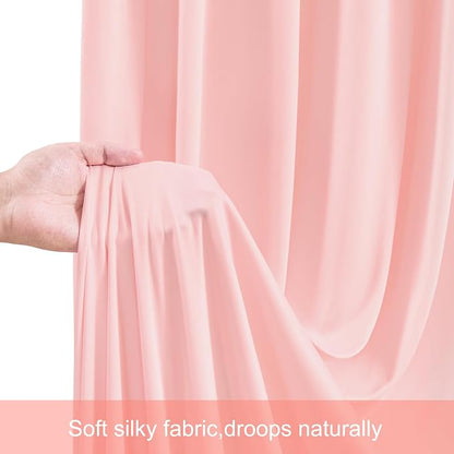 10x12 Blush Pink Backdrop Curtains - Image 7