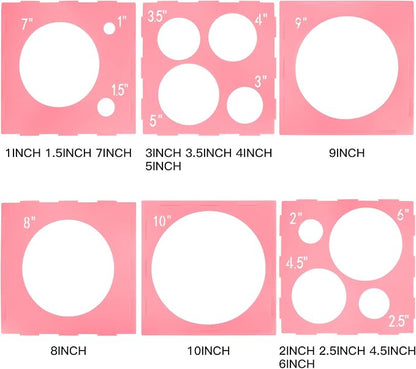 Pllieay 14 Holes Balloon Sizer Box, 1-10 Inch | Plastic Collapsible Balloon - Image 3