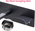 Hair Dryer Holder Wall Mounted, Self Adhesive Blow Dryer Holder Hair Dryer Organizer Hair Dryer Holder Wall Mounted Compatible with Dyson Blow Dryer Black Banjekt