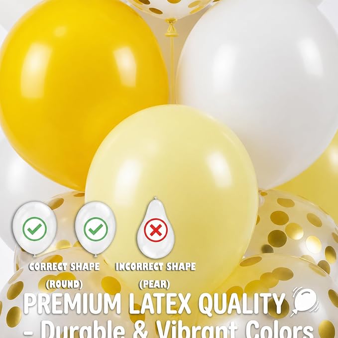 Hiins Pastel Yellow Balloons Tree Kit - Image 4