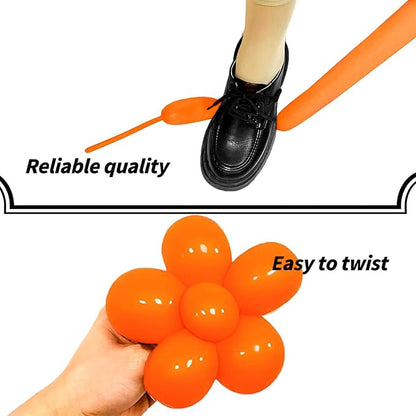 Tangerine Yellow Long Balloons Premium 260 Twisting Balloons Animals Magic - Image 4
