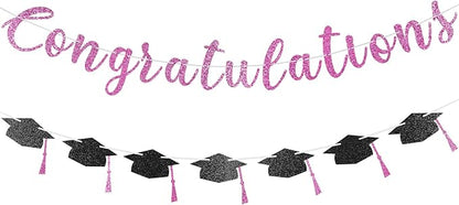 Pre-Strung Congratulations Banner Glitter Congratulations Banner by Unknown