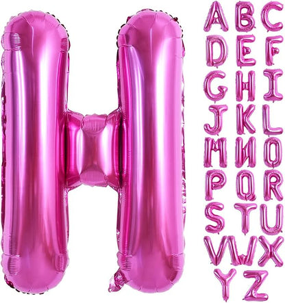TONIFUL 40 Inch Large Rose Red Letter H Balloons by TONIFUL