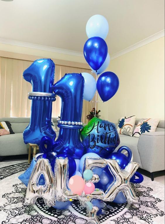 Navy Blue 11 Balloon - Image 2