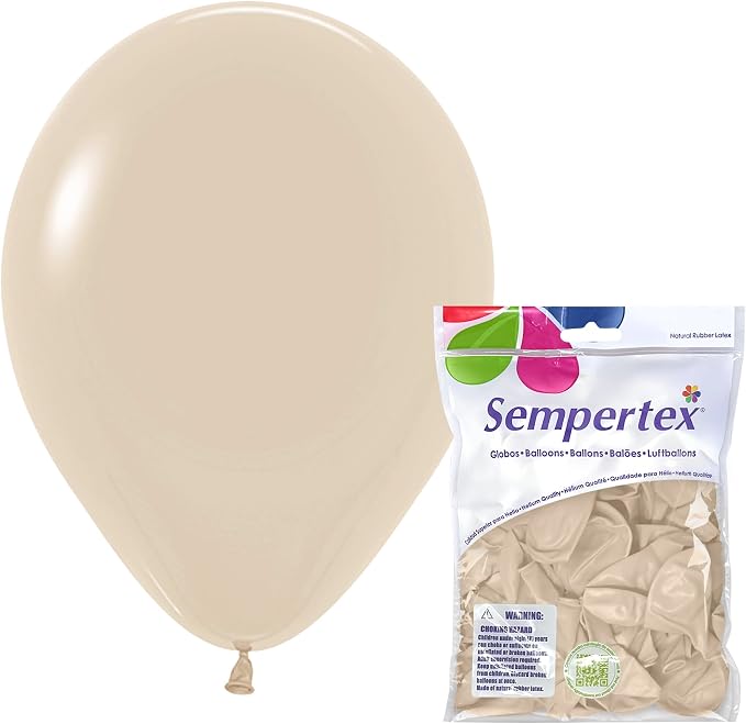 Sempertex Deluxe White Sand Balloons, 11 Inch, vibrant color, by Sempertex