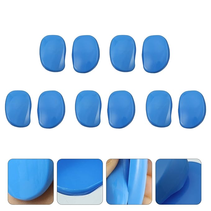 10pcs hair dye earmuffs ear shower caps waterproof ear cover salon ear covers ear covers for hair drying plastic ear covers bath & bathing accessories plastic leather Spa ear muffs
