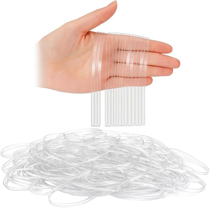 Eaasty 200 Pcs Clear Rubber Bands - Image 8
