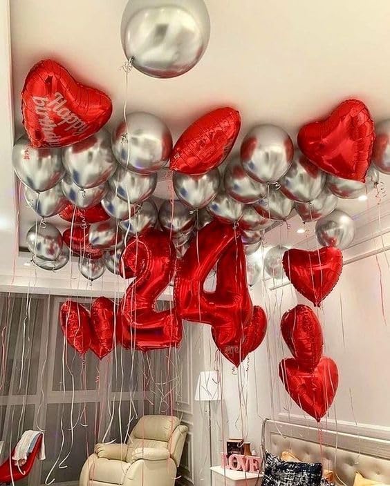 Red Number 13 Balloon 40 Inch - Image 9