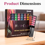 Festive Fun Hair Chalk Combs, 2026 New Chalk Hair Color for Girls, Temporary Wash out Hair Color Kids, Christmas Girl Gifts, Skin Safe Materials (6 colors)