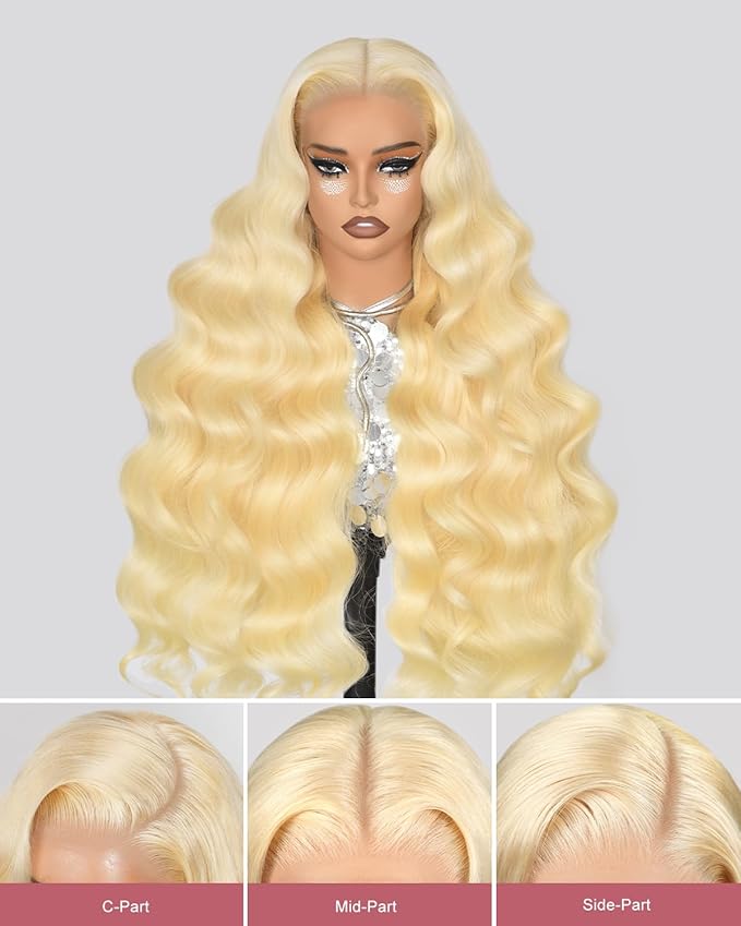 24 InchWear And Go Glueless 613 9x6 HD lace front wig Human Hair Pre Plucked Pre Cut For Beginners Human Hair 180% Density Body Wave Lace Front Wigs No Glue Pre Cut 3 Seconds To Wear Glueless Wig