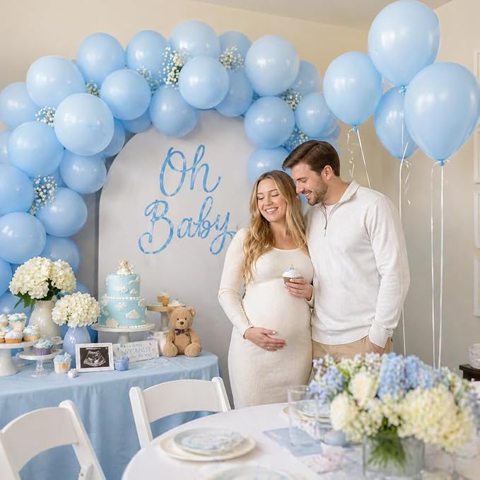 Pastel Blue Balloons - Image 6