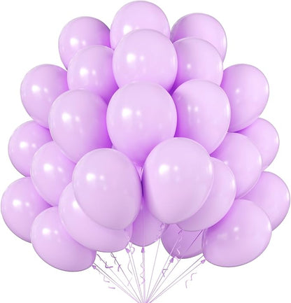 10 Inch Pastel Purple Balloons by KALOR