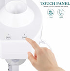 Winado Professional Facial Steamer with Touch Screen, Esthetician Steamer Humidifier Face Spa Mist Steam for Home Beauty Salon, Personal Skin Care Deep Cleaning, White