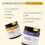 MyMagicHealer Thyme & Tea Tree Flare Care | Ingrown Hair, Razor Bumps, Blind Pimples, Bartholin, Pilonidal Cysts | Folliculitis Cure | Piercing Care w/Egg Yolk Extract & Tea Tree 1 oz