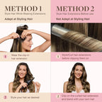GOO GOO Clip in Hair Extensions Real Human Hair, Remy Human Hair Extensions Clip ins for Women, Natural Human Hair, 18inch 110g 7Pcs, 3/8/613 Balayage Walnut Brown to Ash Brown and Bleach Blonde