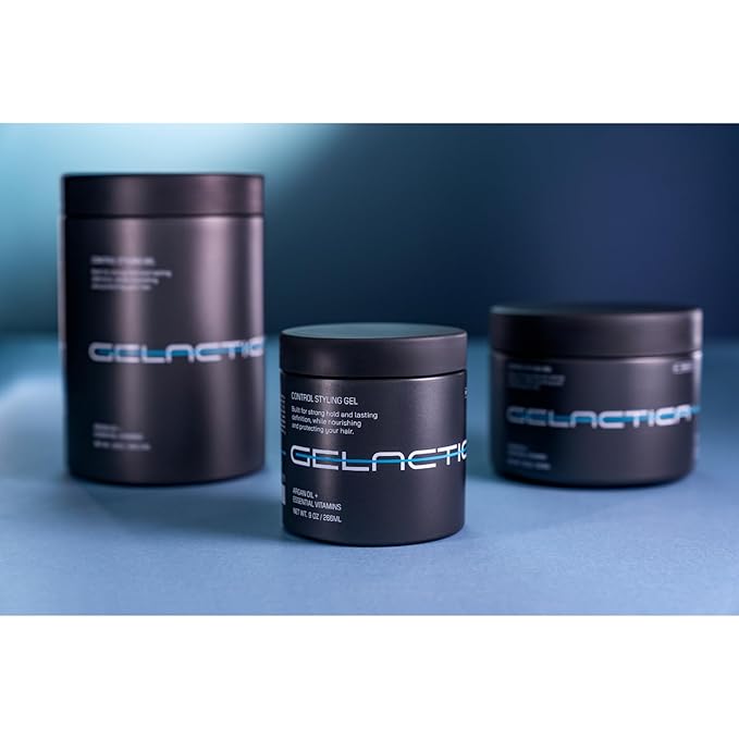 Max Control Hair Gel for Men, Alcohol-Free, Strong Hold Styling Gel, Natural Extracts for Long-Lasting Hold and Shine, Slick Back Hair Style 9 oz