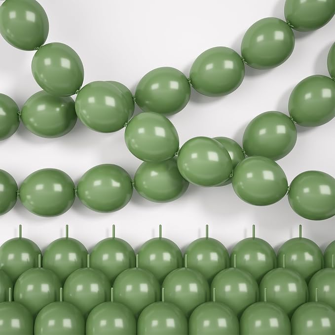 Sage Green Linking Balloons by Hapmori
