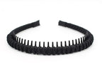 Women's Fashion Headbands Hair Accessories for Women Non-slip Braided hair bands Comfy tooth comb Hair Hoop (4 color)