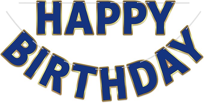Pre-Strung Happy Birthday Banner by LITAUS