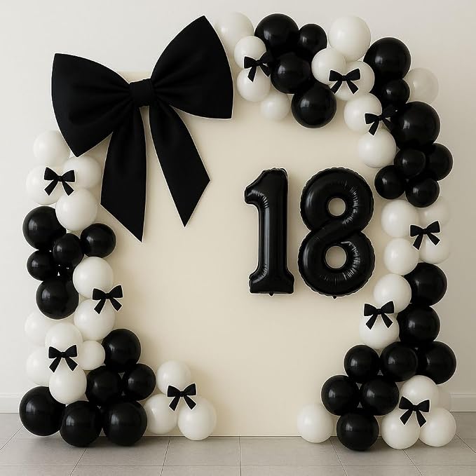 50 Balloon Number 40 Inch Black Balloons - Image 2
