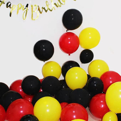 300 Pack Red Black and Yellow Balloons - Image 4