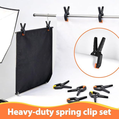 55Pack Plastic Spring Clamps, 3.5inch Small Heavy Duty Clips - Image 6