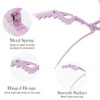 Ondder 24 Pack Alligator Hair Clips for Women and Girls - Styling, Sectioning, and Cutting Hair - Light Purple