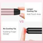 Curling Iron with Clamp PARWIN PRO BEAUTY 7 in 1 Curling Wand Set 0.5 to 1.5 Inch Interchangeable Barrels Adjustable Temp. Negative Ionic, Travel Dual Voltage 60mins Auto Shut Off, Rose Pink