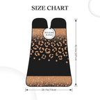Beard Hair Catcher for Men, Waterproof Shaving Bib Apron Non-Stick, Trimming Tool for Dad Husband, Rose Gold Glitter Black Cheetah Leopard Print Shave Bib