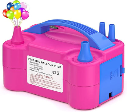 Electric Balloon Pump, Portable Electric Balloon Blower Machine Balloon Air by MOVCOMPRA