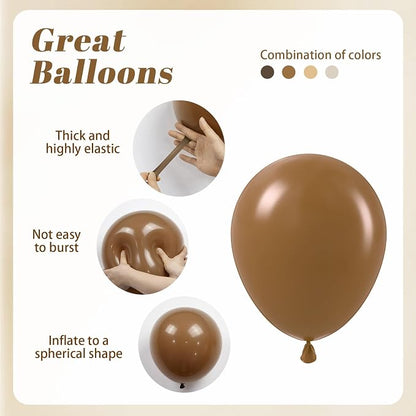 60pcs Brown Balloons 12inch - Image 3