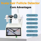 5 in 1 Scalp Skin Hair Follicle Scalp Detector, Multifunction Hair Analyzer Hair Care Machine, 50X 200X Lens Scalp Health Detection for Home Salon Beauty Salon
