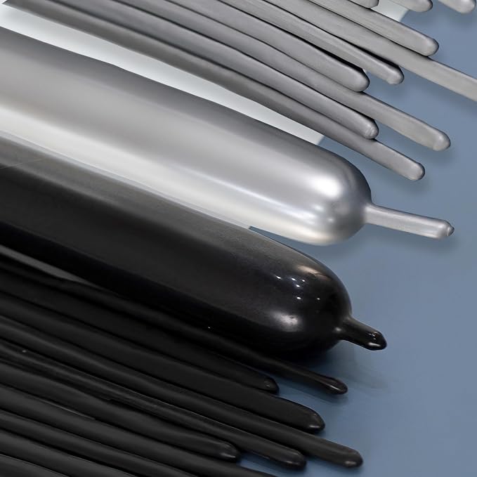 260 Balloons Black Silver by VHUWE